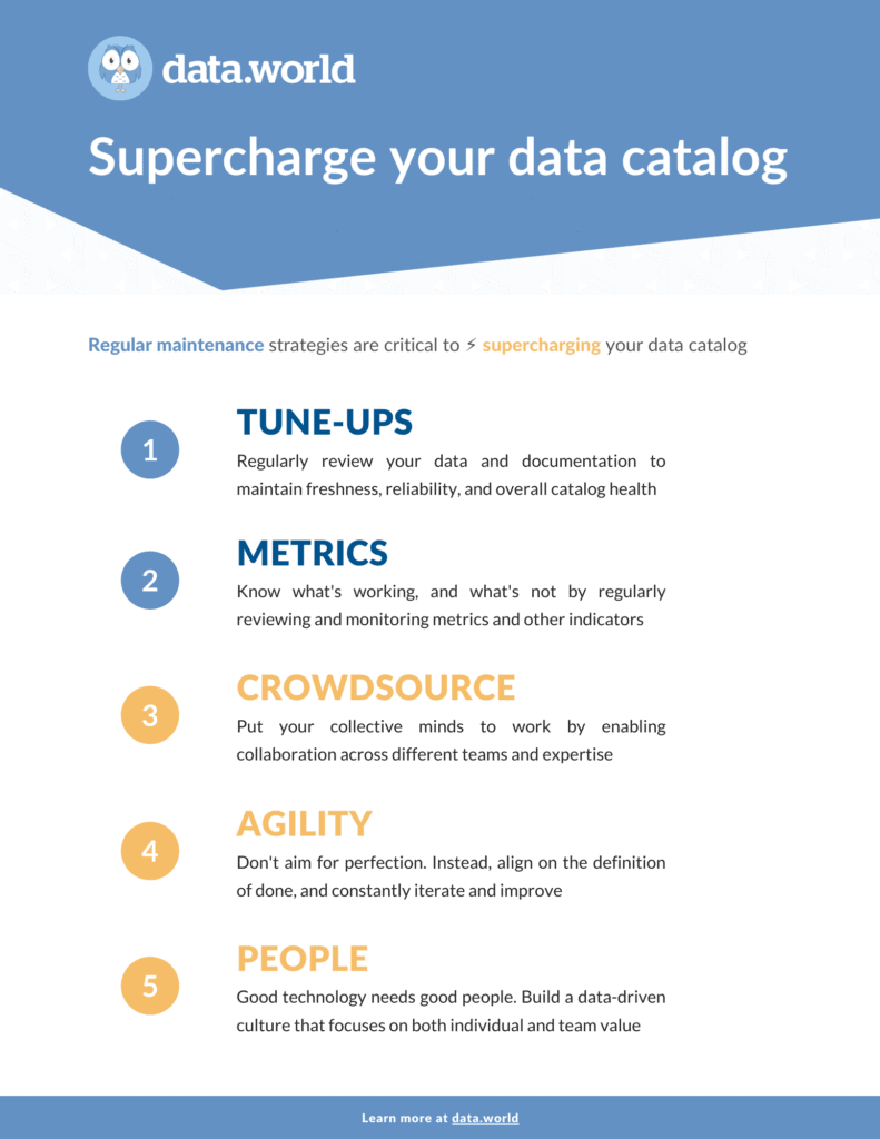 Five tips to supercharge your data catalog