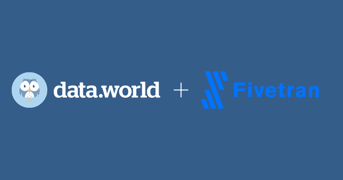 data.world Delivers Deeper Insights into Cloud Data Adoptions with Fivetran Partnership