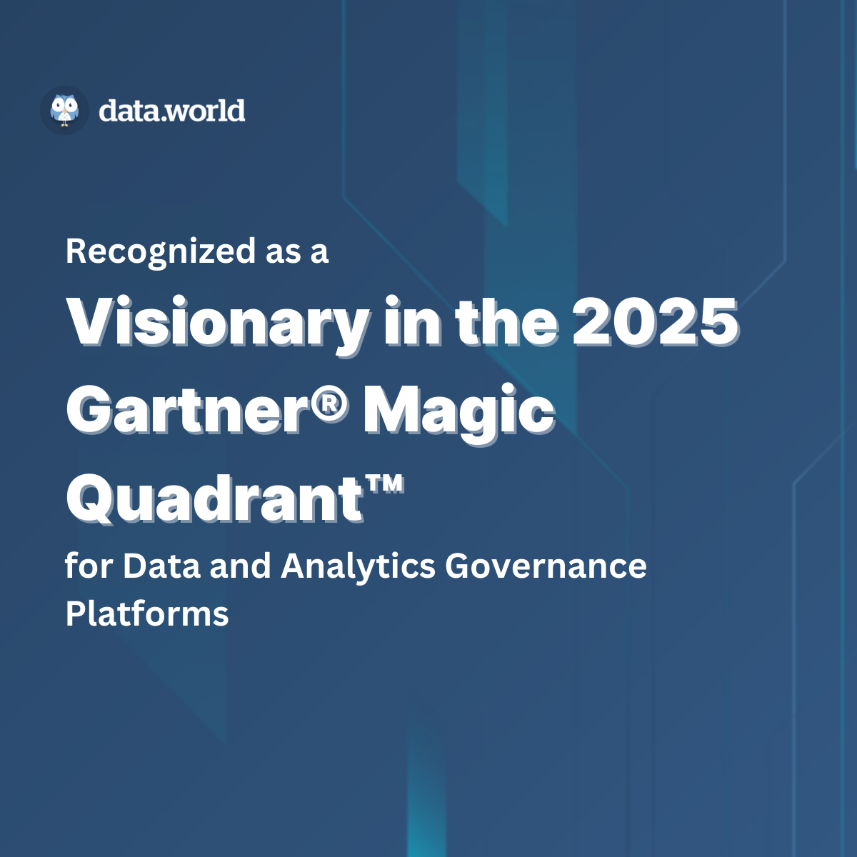 data.world Recognized as a Visionary in the 2025 Gartner® Magic