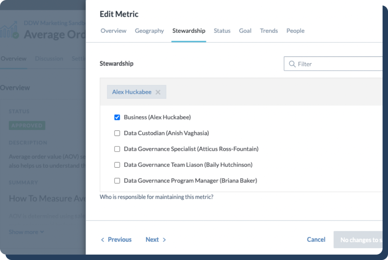 Agile Data Governance Screenshot.